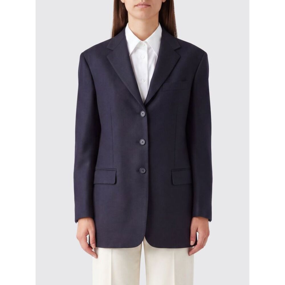 Tagliatore Women Tagliatore Single-Breasted Virgin Wool Blazer With Peak Lapels